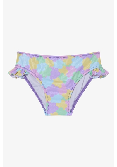 Penti Kız Çocuk Shiny Flower Fırfırlı Halter Yaka Bikini Takımı