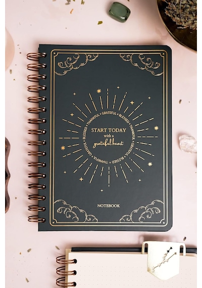 Bullet Journal Edition A5 15x21 Cm Spiralli Noktalı Tarihsiz Not Defteri Güneş Bulut