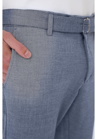 Efor Comfort Fit Belden Kumaş Kemerli Pamuk Koyu Gri Jogger Pantolon P 1154 K.Gri