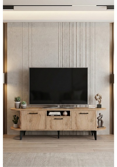 Mira Tv Sehpası Suntalam Bej 160x35 Cm Sarı