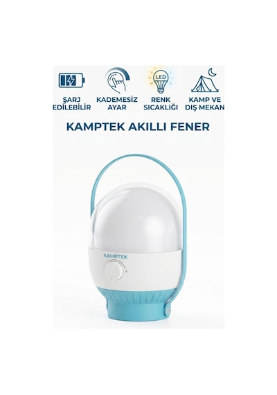 Kamp Çadır Fener Şarjlı Kamp Tipi Kamp Çadır Aydınlatma Lamba Yeni Nesil 34 Led Çok Renkli