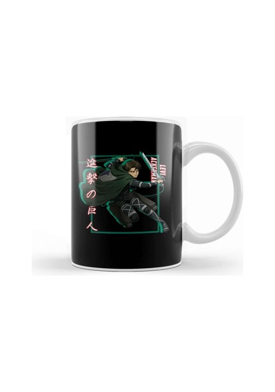 Attack On Titan Levi Ackerman Shadow Design Kupa Bardak Porselen Karışık