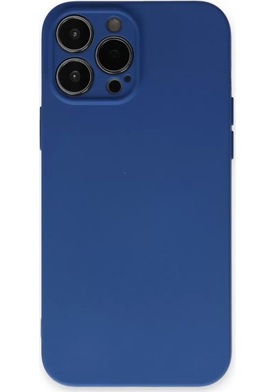 Newface Apple İphone 13 Pro Kılıf Nano İçi Kadife Silikon - Lacivert