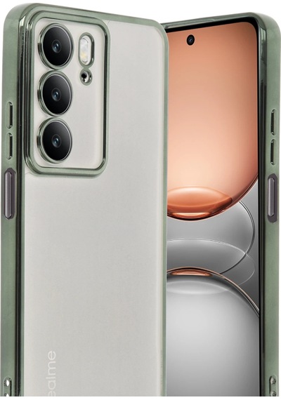 Gld-spt- Newface Realme C75 4g Kılıf Razer Lensli Silikon - Yeşil