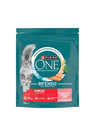 Purina One Steril Kedi Maması Somonlu 750 G - 2 Adet Tarı
