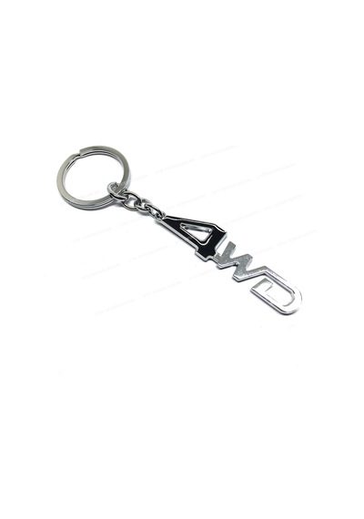 4wd Metal Oto Anahtarlık Siyah Krom