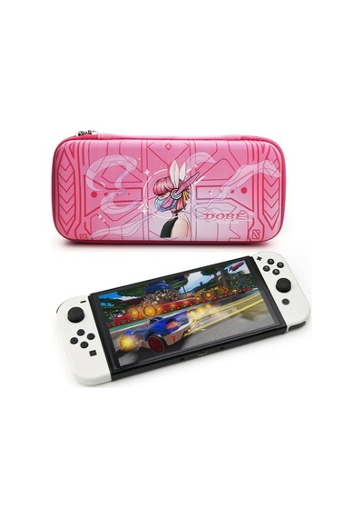 Nintendo Switch/switch Oled Oyun Konsolu Koruyucu Taşıma Ve Seyahat Çantası Pembe