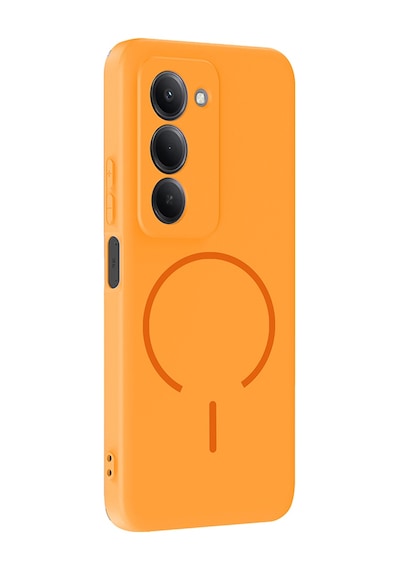 Xiaomi Redmi 15 Kılıf M-safe Şarj Özellikli Zore Meta Kapak Mürdüm