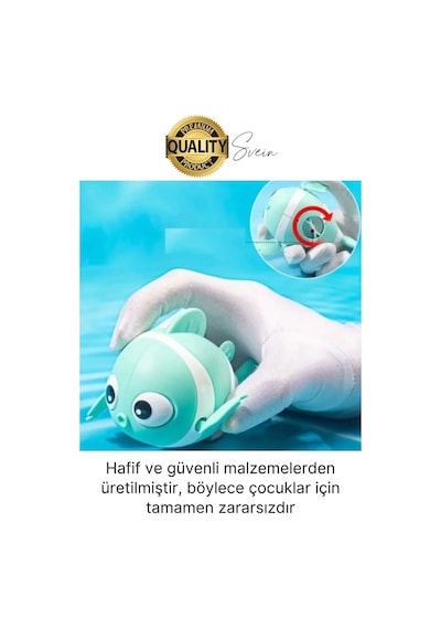 Kurmalı Balık Bebek Banyo Oyuncağı Arkadaşı Deniz Şişme Havuz Küvet Suda Yüzen Eğlenceli Oyuncak