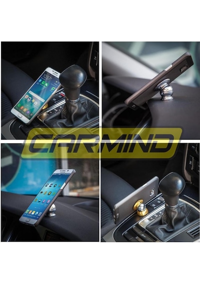 Siyah Mıknatıslı Metal Telefon Tutucu 001