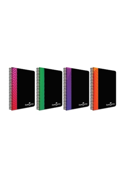 Pp Kapak Şeritli 80 Yaprak A4 Çizgili Defter 4lü Set