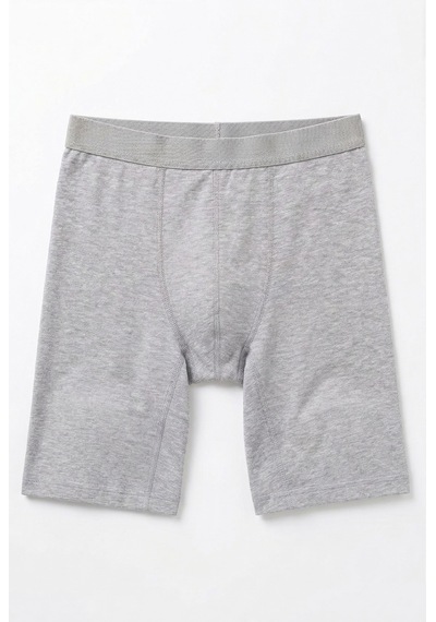 Öts Erkek Pamuklu Boxer Ekstra Uzun Paça Boyu Premium Günlük Kullanım 2665 Gri