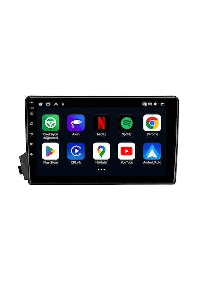 Ssangyong Actyon Sports Android Multimedya 2008-2012 Carplay Android Auto Navigasyon 4gb Ram 32gb 9"