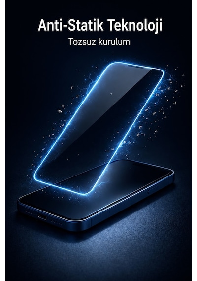Apple Uyumlu iPhone 15 Pro Max Hayalet Ekran Koruyucu % 100 Cam Temperli Kolay Kurulum Aparatlı