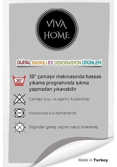 Yeni Yıl Dekoratif Gizli Fermuar Çift Taraflı Christmas Kırlent Yastık Kılıfı 43x43cm Krl1047 Diğer