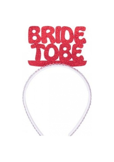Kırmızı Bride To Be Yazılı Taç. Evadan Bekarlığa Veda Partisi İç