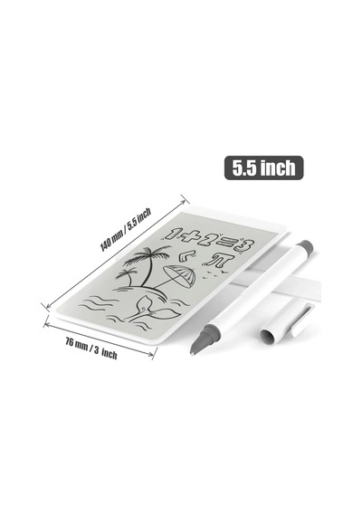 Manyetik Mini Sihirli Yazı Tahtası 5,5'' - 14 Cm Beyaz