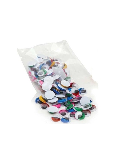 Kraf Kids Renkli Oynar Göz 15 Mm  50'Li
