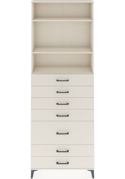 Arges Dolap 3 Raflı 7 Çekmeceli 88x30x243 Aytaşı-aytaşı Aytaşı