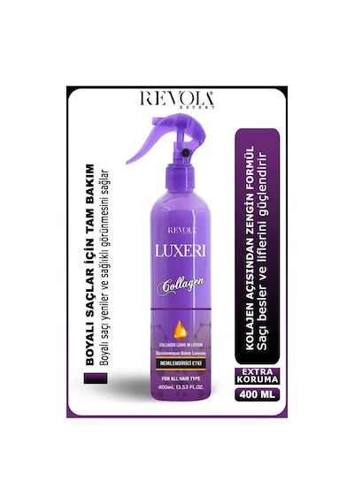 Revola Expert Luxeri Kolay Tarama Fön Suyu 400 Ml Kolajen