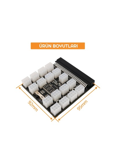 17 PIN ATX 6 PIN Breakout Board Adaptörü Güç Kaynağı  Led Kesme