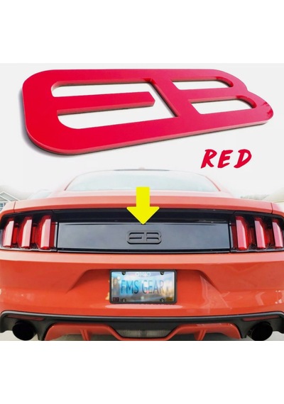 Dk Tuning Mustang Ecoboost Billet Eb Bagaj Amblemi Kırmızı Logo A
