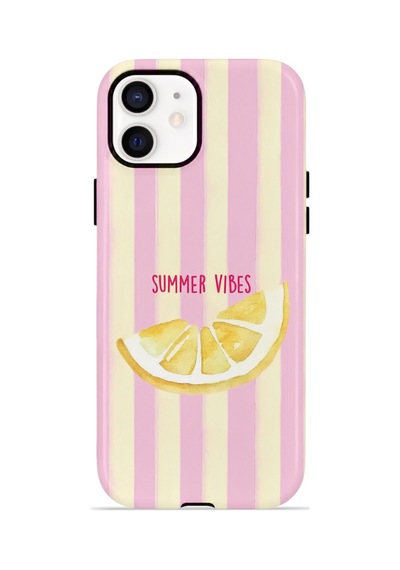 Apple iPhone Uyumlu 11 Vorian Çift Katmanlı Magsafe Kılıf Summer Vibes Lemon