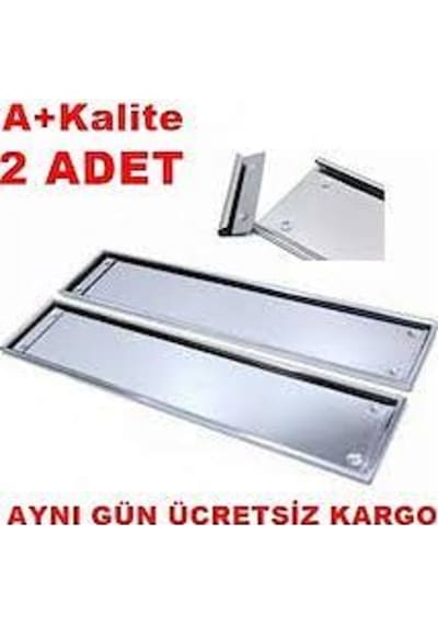 Paslanmaz Metal Plaka Altlığı Krom Plakalık 2 Adet 258831276