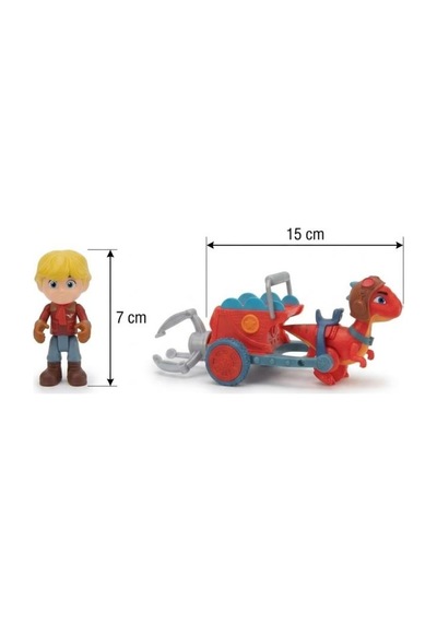 Gioc-hi Lisanslı Dinozor Ranch Jon Ve Blitz'in Turbo Pençesi Figür Ve Araç Eğitici Oyun Seti