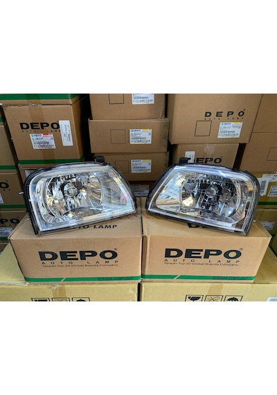 Mitsubishi L200 1999-2005 Arası Depo Sağ Ve Sol Far Takım Mr439533 / Mr439534