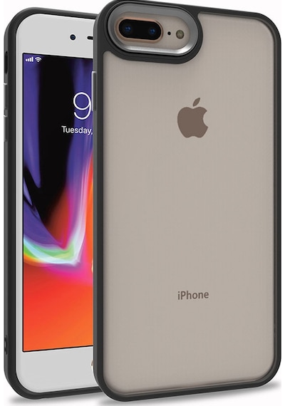 Goocamp Apple iPhone Uyumlu 7 Plus Kılıf Flora Kapak - Lila Lila