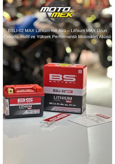 Honda Cbr 500r Cg 125 Titan Cl 250 Cl-x 250 Bslı-02 Max Lithium-ıon Akü Uzun Ömürlü