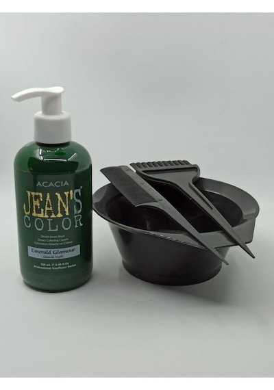 Jean's Color Zümrüt Yeşili 250ml. + Boya Seti
