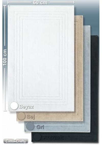 Ekru Banyo Paspası 60x100 Genel