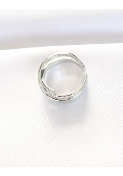 Kalın Silver Renk Ayarlanabilir Yüzük - Tj-byk3102 Antik Gümüş