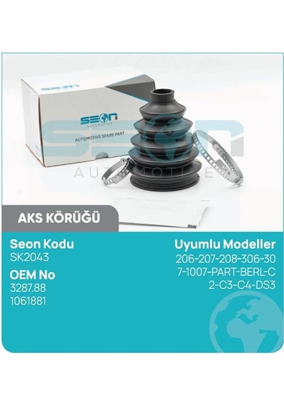 Aks Körüğü İç 206-207-208-306-307-1007-part-berl-c 2-c3-c4-ds3