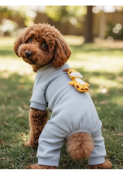 Neşeli Zürafa Köpek Tulumu Küçük Irk Köpekler İçin Tüy Dökülmesini Azaltır
