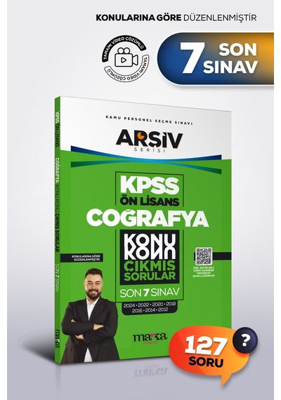 Kpss Ön Lisans Coğrafya Konu Konu Çıkmış Sorular Son 7 Sınav Tamamı Çözümlü