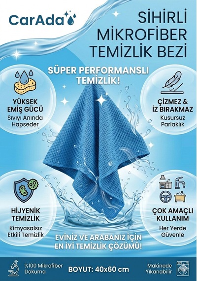 40x60cm Sihirli Mikrofiber Temizlik Bez, Cam Ayna Temizlik Bezi Parlak Cam Yüzey Temizlik Bezi Diğer