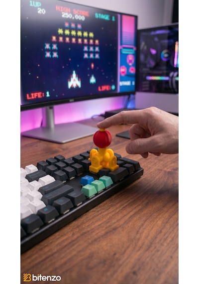 Mekanik Klavye Numpad Joystick Aparatı - Sağ Tuş Takımı 2-4-5-6-8 İçin Arcade Kontrol Adaptörü