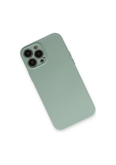 Newface - 556 - İphone 13 Pro Max Kılıf Nano İçi Kadife Silikon - - Edntrend - Su Yeşili