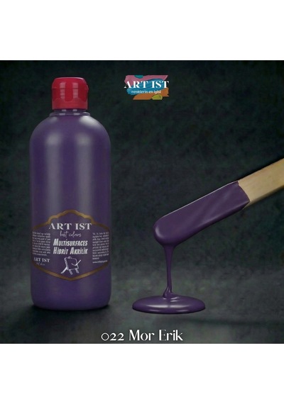 Multisurfaces Hibrit Akrilik Boyalar - 022 Mor Erik Ahşap, Taş Tozu, Hobi, Dıy