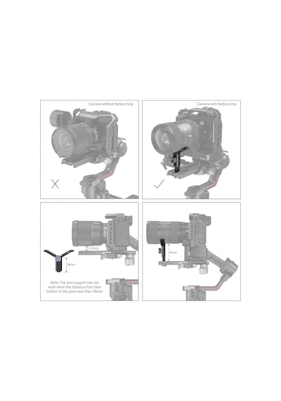 Smallrig 2850 Djı Rs 2 İçin Genişletilmiş Lens Desteği