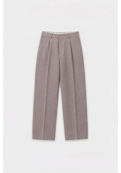 Antioch Lyocell Relaxed Fit Pileli Erkek Pantolon Koyu Bej