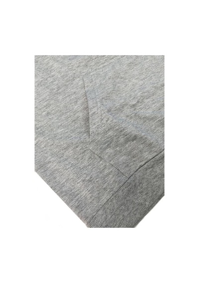 Medinenur El Yazı Detaylı 2 İplik Şardonlu Kapüşonlu Sweatshirt Gri