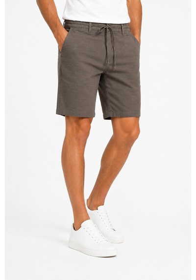 Mösyö Erkek %100 Pamuklu Kumaş Lastikli Şort Bgl-st05629 Vizon