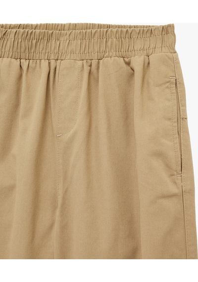 Koton Pamuklu Rahat Kalıp Beli Lastikli Cepli Gabardin Pantolon Deve Tüyü 6skb40117tw Taba