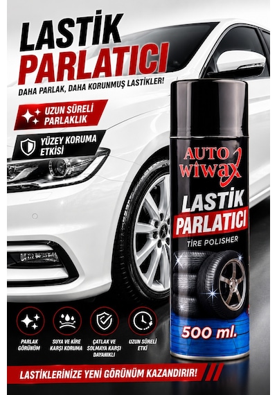 500ml Aerosol Lastik Parlatıcı Sprey