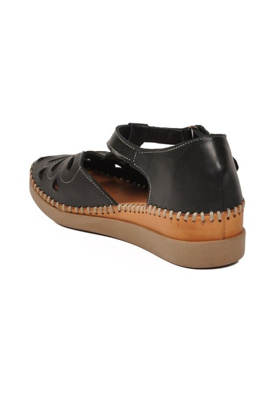 Pierre Cardin Siyah Cırtlı Hafif Kadın Günlük Sandalet Pc-54518 Z