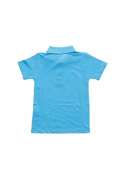 Alm Turkuaz Kısa Kol 6-16 Yaş Çocuk Okul Lakos Tişört/t-shirt - 80238- Renkli